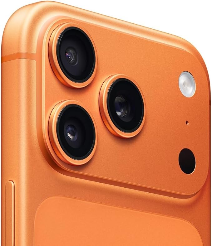 Apple iPhone 17 Pro, US Version, 256GB, eSIM, Cosmic Orange- Unlocked (Renewed)