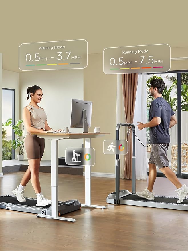 [Warehouse in your area] Folding Treadmill WALKINGPAD (“2-in-1” walking and running model): a compact device for home and office, fits under your desk, with app control and LED display.