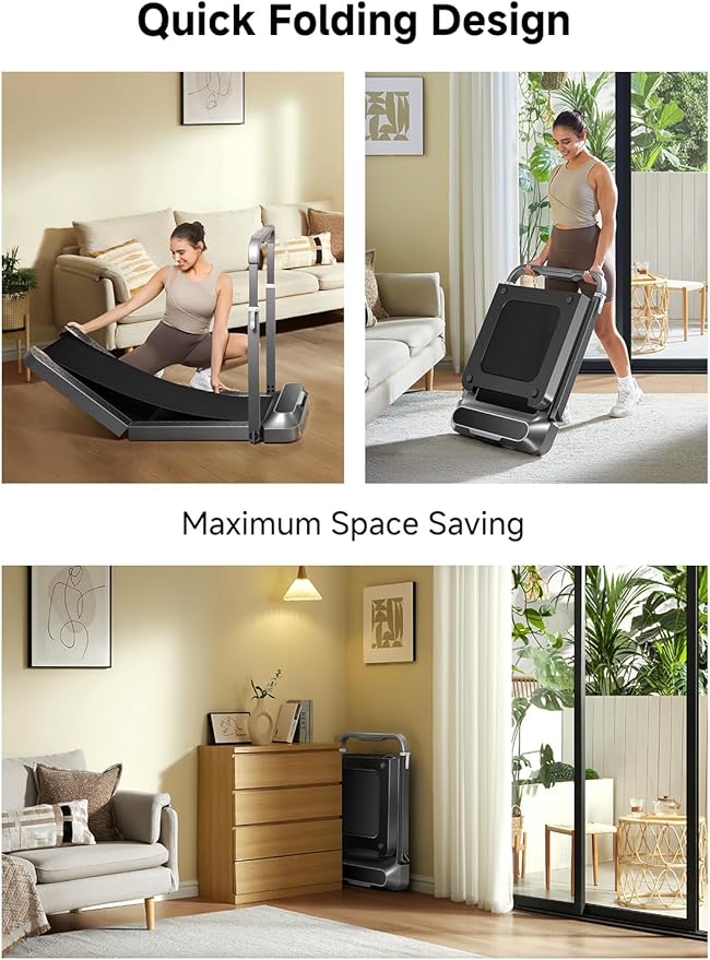 [Warehouse in your area] Folding Treadmill WALKINGPAD (“2-in-1” walking and running model): a compact device for home and office, fits under your desk, with app control and LED display.